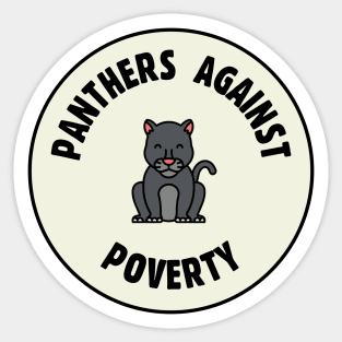 Panthers Against Poverty Sticker